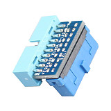 XT-XINTE USB 3.0 20pin Male to Female Extension Adapter Converter for Motherboard Mainboard Up Down Angled 90 Degree