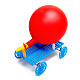  Feichao DIY Hand-made Smart Development Balloon Recoil Car model Scientific Experiment Technology Car Model For Kids