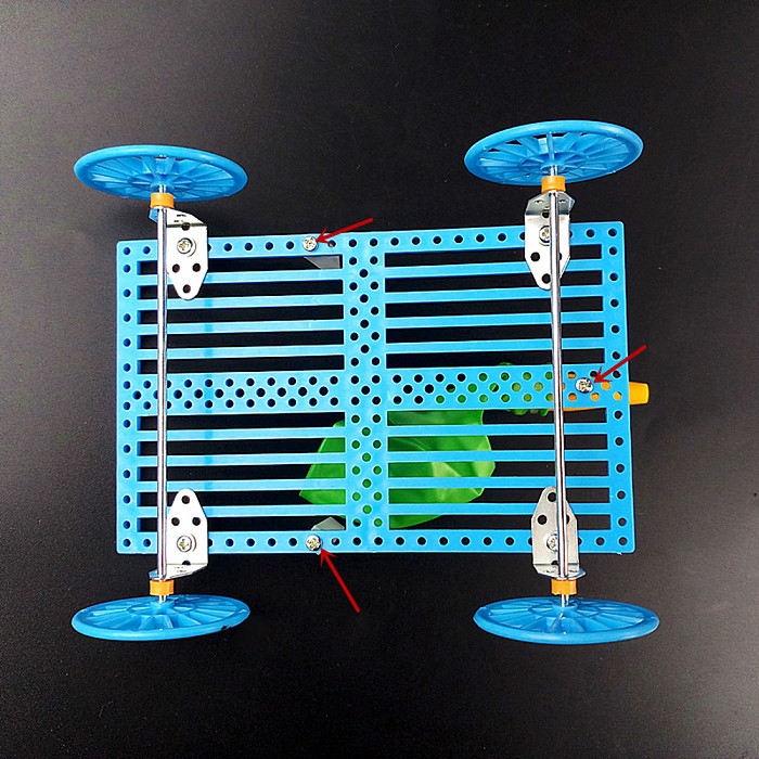 Feichao DIY Hand-made Smart Development Balloon Recoil Car model Scientific Experiment Technology Car Model For Kids