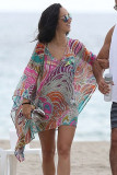 Eye-candy Random Print Beach Tunic Cover up