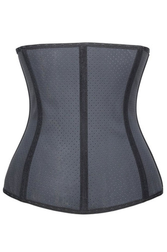 Black 9 Steel Bone Breathable Rubber Waist Cincher