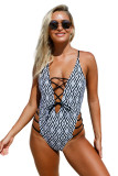 Show Your Geometric One Piece Swimsuit