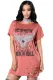 The Spirit Of Rock N Roll Red T-Shirt Dress