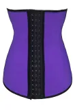 Purple 4 Steel Bone Support Trilayer Rubber Waist Cincher