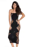 Zig Zag Shred Seamless Long Dress