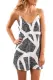 Scattered Zebra Print Short Dress