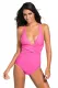 Rosy Self Tie One Piece Swimsuit