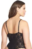 Black Lace Open Gusset Teddy Lingerie