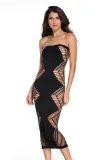 Zig Zag Shred Seamless Long Dress