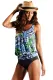 Live Beach Ethnic Print 2pcs Tankini Swimsuit
