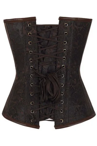 14 Steel Bone Hourglass Steampunk Chained Overbust Corset