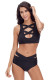 Brazil Black Multiway Strap High Waist Bikini