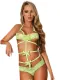 Diva Green Lace Bow Teddy