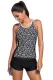 Active Monochrome Racerback Tankini and Swim Shorts