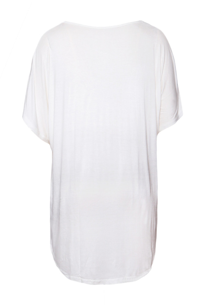 White Anchor Print Bathing Suit Cover Up