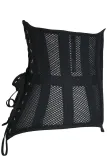 20 Steel Bone Support Mesh Hollow Out Waist Trainer