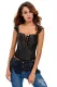 Steampunk Gothic Faux Leather Lace up Front Bustier Corset