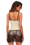 Apricot Sassy Flapper Dress & Thong