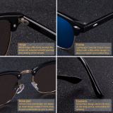 Half Metal High Quality Sunglasses Men Women Brand Designer Glasses Mirror Sun Glasses Fashion Gafas Oculos De Sol UV400 Classic
