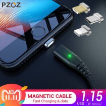 PZOZ Magnetic Cable Micro usb Type C Fast Charging Adapter Phone Microusb Type-C Magnet Charger usb c For iphone Samsung xiaomi