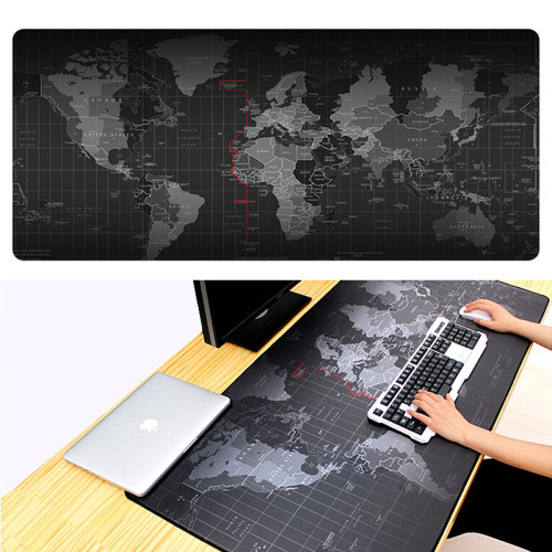 Hot Selling Extra Large Mouse Pad Old World Map Gaming Mousepad Anti-slip Natural Rubber Gaming Mouse Mat with Locking Edge