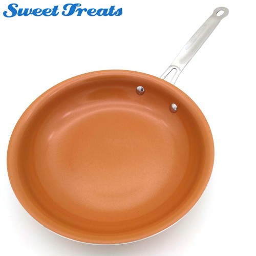 Sweettreats Non-stick Copper Frying Pan with Ceramic Coating and Induction cooking,Oven & Dishwasher safe