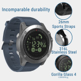 New Zeblaze VIBE 3 Flagship Rugged Smartwatch 33-month Standby Time 24h All-Weather Monitoring Smart Watch For IOS And Android