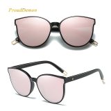 2018 Fashion Women Colour Luxury Flat Top Cat Eye Sunglasses Elegant oculos de sol men Twin Beam oversized Sun glasses  UV400