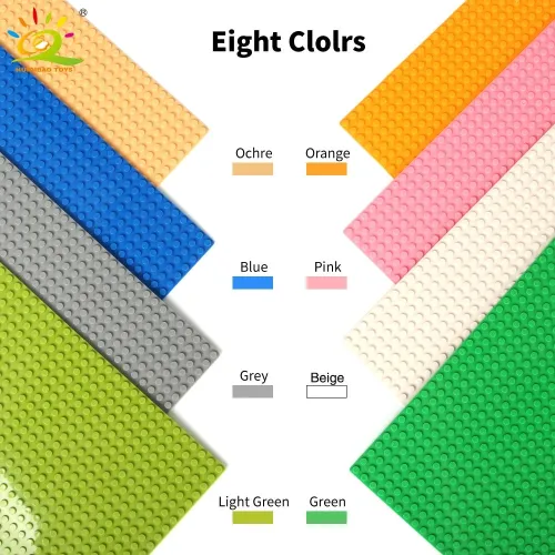 8 Color 32*32 Dots Base Plate for Small Bricks Baseplate Board Compatible Legoing figures DIY Building Blocks Toys For Children