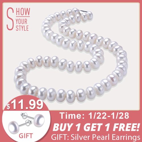 リンドアメージング価格 AAAA 高品質の天然淡水真珠のネックレス 3 色 8-9 ミリメートル真珠ジュエリー 45 センチメートル