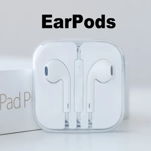 Original Apple Earpods with 3.5mm Plug. In-ear earphones for iPhone with Microphone Russian Warehouse Simple/Retail Package