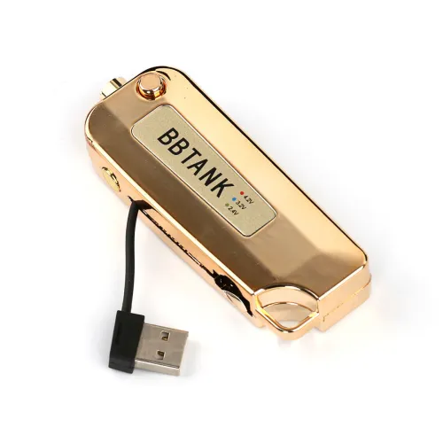 Gold BBTank BB Tank Flip Key Box Fob Battery 510 thread with Builtin Usb Charger Black