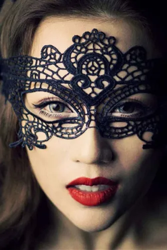 Halloween Masquerade Party Black Lace Mask