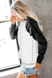 White Camo Print Long Sleeve Sweatshirts