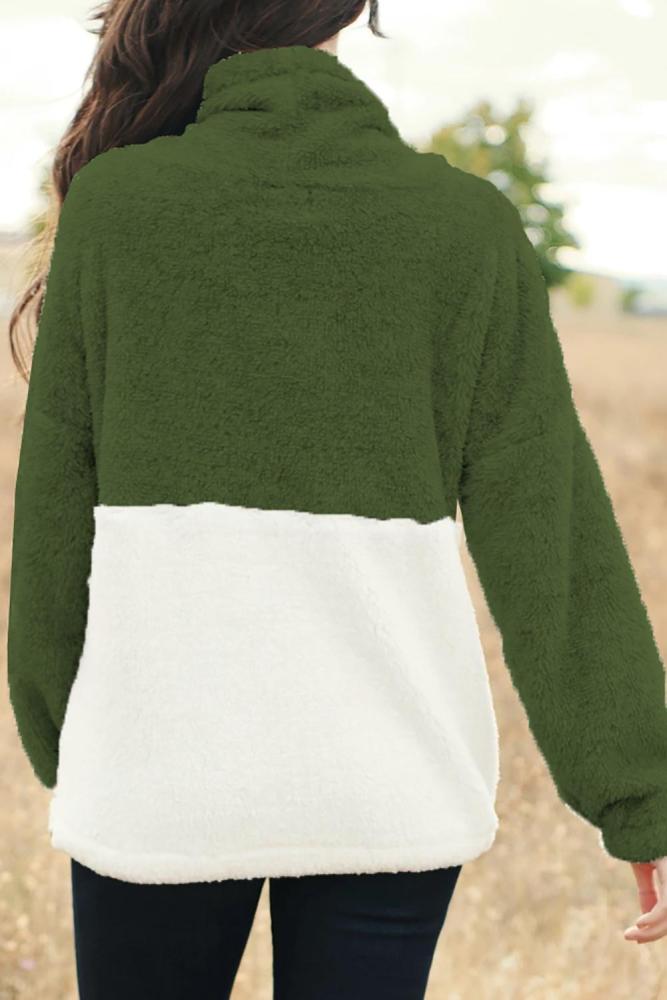 Green Two Side Story Sweatshirt