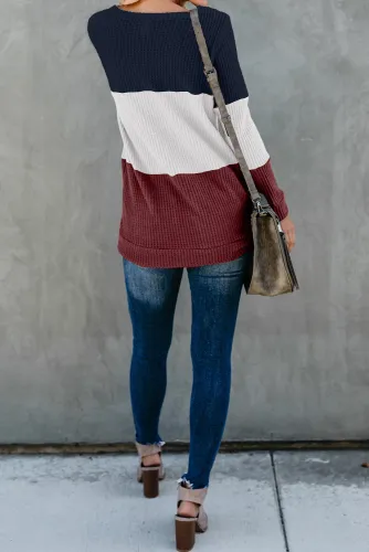 Red Miller Colorblock Cozy Thermal Top