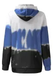 Sky Blue Gradient Long Sleeve Pullover Hoodie