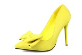11CM Stylish Sweet Light Pointed Sexy Suede Dress Wedding Party Elegant Heeled Sandals