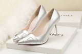9.5CM Fashion Pointed Patent Leather H Shallow Dress Elegant Heeled