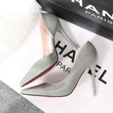 10CM Shallow Pointed Sexy Stiletto Heel Sidecut Dress Elegant Sandals