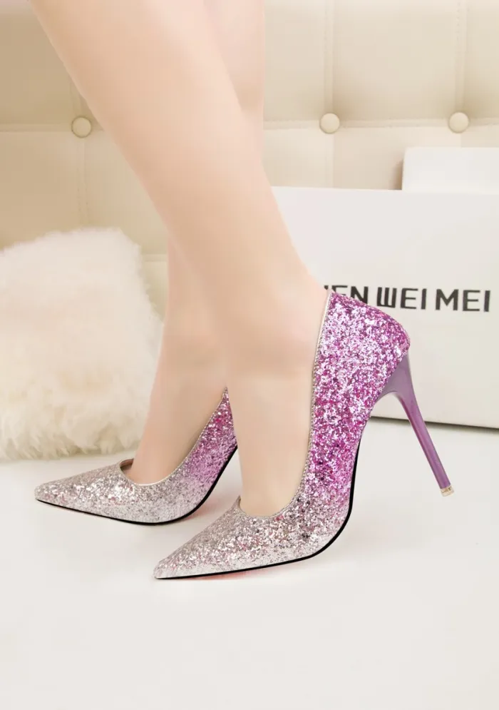 Asmxing Fashion Dress Sweet Elegant Stiletto Heeled Sandals