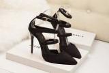Asmxing 11CM Sweet Shallow Pointed Dress Party Elegant Sandals
