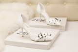 9CM Sweet Shallow Pointed Belt Buckle Hollow Dress Elegant Sandals