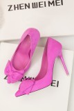 11CM Stylish Sweet Light Pointed Sexy Suede Dress Wedding Party Elegant Heeled Sandals