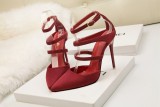 Asmxing 11CM Sweet Shallow Pointed Dress Party Elegant Sandals