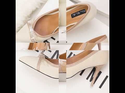 9CM Sweet Shallow Pointed Suede Bow-knot Elegant Heeled Sandals