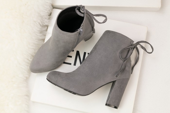 9CM Thick High Heel Suede Fringed Sexy Wedding Party Booties