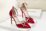 10CM Sexy Rivets Shallow Pointed Elegant Dress Heeled Sandals