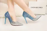 Asmxing Fashion Dress Sweet Elegant Stiletto Heeled Sandals