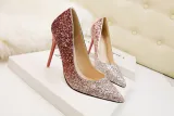 Asmxing Fashion Dress Sweet Elegant Stiletto Heeled Sandals